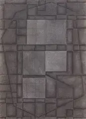 Verrière grise by Roger-François Thépot, 1962, Crayon, estompe et collage, sold May 2022