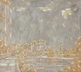 Vue de La Roque-Gageac by Hans Seiler, 1977, Gouache, sold May 2022