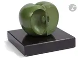 Pomme by Alex Berdal, Épreuve en bronze à patine verte, sold May 2022