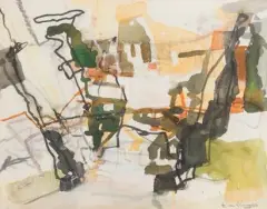 Les by Eugène de Kermadec, Aquarelle, sold May 2022