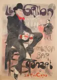 Le Grillon, 1899 Chromolithographie. Entoilée. Sans imp by Jacques Villon, Affiche dans le monde, p, sold May 2022