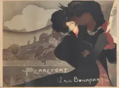 Pierrefort, 1898 Chromolithographie. Entoilée. Imp. Chaix, 20 rue Bergère, Paris by Georges de Feure, Affiche dans le monde, p, sold May 2022