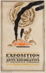 Exposition internationale des arts décoratifs et industriels modernes, avril-octobre 1925 Chromolithographie. Entoilée. Éd. de l’Image de France, 55 rue de Chât by Charles Loupot, Affiche, sold May 2022