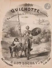 Don Quichotte by Tony Johannot, 1836, Lithographie, sold May 2022