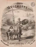 Don Quichotte by Tony Johannot, 1836, Lithographie, sold May 2022