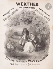 Werther by Tony Johannot, 1845, Lithographie, sold May 2022