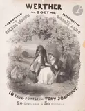 Werther by Tony Johannot, 1845, Lithographie, sold May 2022