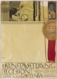I. Kunstausstellung – Secession, 1898. (Version après la censure). Chromolithographie. Entoilée. Imp. Anst V. A. Berger, Vienne by Gustav Klimt, Affiche dans le monde, p, sold May 2022