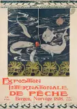 Exposition Internationale de pêche à Bergen, 16 mai-30 septembre 1898 Chromolithographie. Entoilée. Imp. John Griegs Bogtrikken. Très bon état. 70 x 49 cm Prove by Christian Koren-Wiberg, Affiche dans le monde, p, sold May 2022