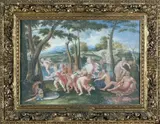 Vénus et Adonis by Pierre Paul Sevin, 1678, Gouache sur vélin, sold Apr 2009