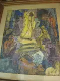 Le Christ et les marchands du temple by Han van Meegeren, Aquarelle sur traits de crayon signée en bas à gauche, sold Dec 2008