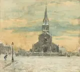 Aube sur Paris by Franck Myers Boggs, Aquarelle, sold Dec 2008