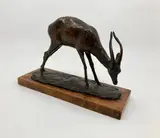 Antilope by Harry Bitter, Bronze patiné, sold Dec 2021