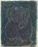 L'homme qui marche by Jean-Charles Blais, vers 1983, Pastel et grattage, sold Oct 2018