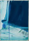 Bleu, blanc, vert by David Budd, 1961, Gouache, sold Oct 2018