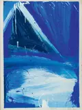 Symphonie bleue et blanche, I by David Budd, 1961, Gouache, sold Oct 2018