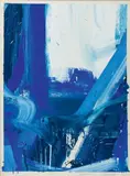Symphonie bleue et blanche, II by David Budd, 1961, Gouache, sold Oct 2018