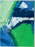 Bleu, blanc vert by David Budd, Gouache, sold Oct 2018