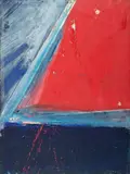 Rouge et noir by David Budd, 1962, Gouache, sold Oct 2018
