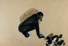 Une femme très belle by Alexandre Delay, Gouache sur carton, sold Oct 2018