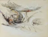 Sans titre by Domoto Hisao, Gouache, sold Oct 2018