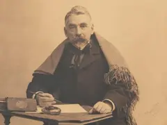 Stéphane Mallarmé au châle by Paul Nadar, 1895, Épreuve argentique d'époque signée au crayon en bas à droite et contrecollée sur carton pa, sold Jun 2018