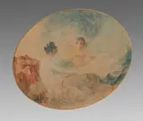 Baigneuses by Gabriel Griffon, Aquarelle à vue ovale, sold Jun 2018