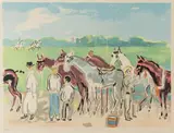 Le Polo, Deauville. 1957 by Kees van Dongen, Lithographie en couleurs signée en bas à droite, sold Mar 2018