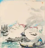 Remorqueur à Venise by Henry de Waroquier, Gouache, sold Mar 2018
