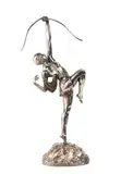 Danseuse à l'arc, circa 1925-30 by Pierre le Faguays, Epreuve en bronze argenté, sold Nov 2018