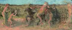 Bacchus sur son âne by Ker-Xavier Roussel, Pastel sur papier, sold Nov 2018