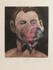 Peter Beard by Francis Bacon, 1976, Eau-forte, aquatinte et pointe-sèche sur papier, sold Nov 2018