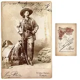 PHOTOGRAPHE ET CINÉASTE FRANÇAIS Paris 1889 by Photographie D'eugène Pirou, Photographie originale du Cabinet Card, représentant Buffalo Bill avec un autographe origi, sold Apr 2010