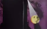 Couverture originale de ?Les vetements de mer? représentant le portrait de son auteur, Catherine Breillat, édition François Winill by Robert Mapplethorpe, 1971, Technique mixte, épreuve argentique, découpe circulaire, ajout de peinture au pochoir et à, sold Nov 2009