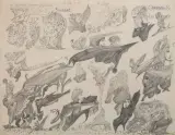 Personnages volants, décembre 1950 by Raphaël Lonné, Crayon sur papier, sold Jun 2018