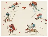 Personnages by Charles-Fernand de Condamy, Aquarelle sur papier, sold May 2011