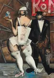 Le couple, circa 1925 by Vladimir Lebedev, Gouache, fusain et pastel sur papier, sold May 2011