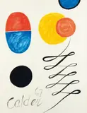 Composition by Alexandre Calder, 1967, Gouache sur papier, sold May 2011