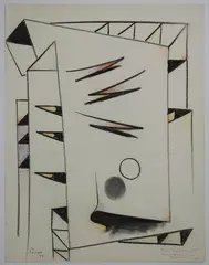 SANS TITRE by Iván Tovar, Lithographie signé et dédicacée en bas à droite, sold Jul 2021