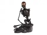 Bronzefigur Eines Skeletts mit Zigarre by Französischer Bildhauer des 19. Jahrhunderts, bronze, offered Mar 2015
