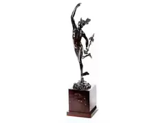 Untitled by Bronzefigur des Hermes, bronze, sold Dec 2021