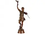Der Falkner by Marcel Debut, bronze, offered Sep 2017