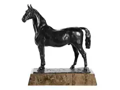 Prachtvoller Hengst by Herbert Haseltine, marble, sold Sep 2024