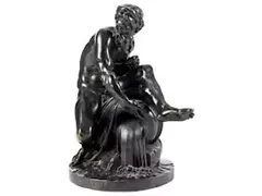 Le Fleuve by Jean-Jacques Caffieri, bronze, sold Mar 2025