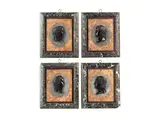 Untitled by Satz von vier in Marmor gerahmten Caesarenbildnissen in, bronze, offered Sep 2022