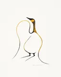 Pregnant Goose by Benjamin Chee Chee, 1974, acrylic on paper, sold Jun 2017