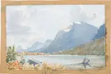 Mt. Patterson in Waterfowl Lake by Margaret Dorothy Shelton, 1979, watercolour on paper, sold Jun 2017