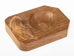 Workshop Of Robert Mouseman Thompson (1876-1955), Carved Oak Pintray by Robert 'Mouseman' Thompson, sold Sep 2026