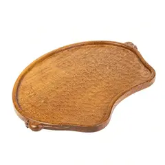 Carved Oak Kidney Tea Tray by Robert 'Mouseman' Thompson, sold Sep 2026