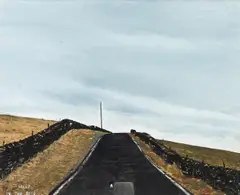 Sheep In The Road, Oil On Board by Peter Brook, Oil on board, sold Sep 2026